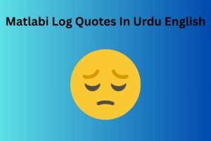 Matlabi Log Quotes In Urdu English