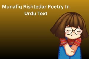 Munafiq Rishtedar Poetry In Urdu Text 