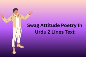 Swag Attitude Poetry In Urdu 2 Lines Text 