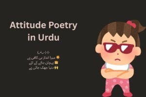 Attitude Poetry in Urdu