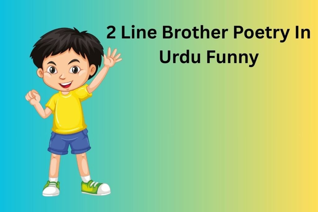 2 Line Brother Poetry In Urdu Funny