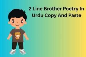 2 Line Brother Poetry In Urdu Copy And Paste